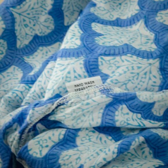 Roberta Roller Rabbit Size Small S Blue Scallop Shell Print Tunic Cover Up Dress - Picture 7 of 8